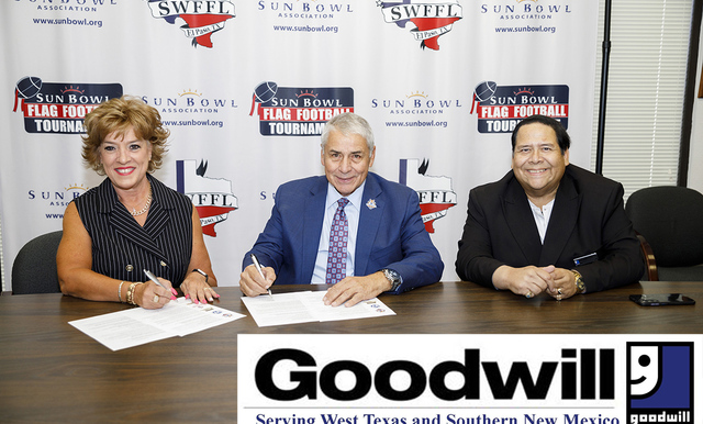 GOODWILL INDUSTRIES OF EL PASO PARTNERS WITH THE SUN BOWL ASSOCIATION FOR THE FOURTH ANNUAL SUN BOWL ADULT FLAG FOOTBALL TOURNAMENT